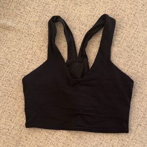ALO Yoga Airbrush Real Bra Tank in Black